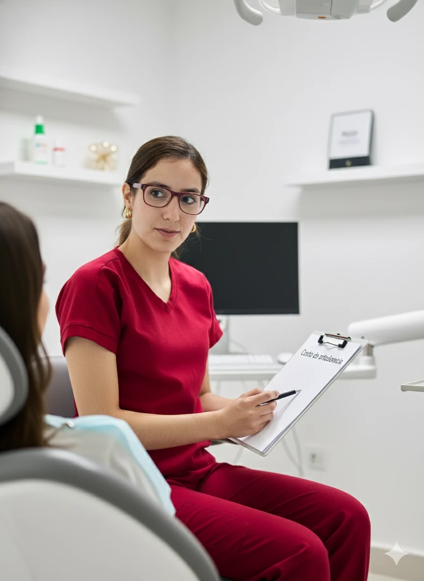 Paciente sonriendo durante su tratamiento de ortodoncia en México